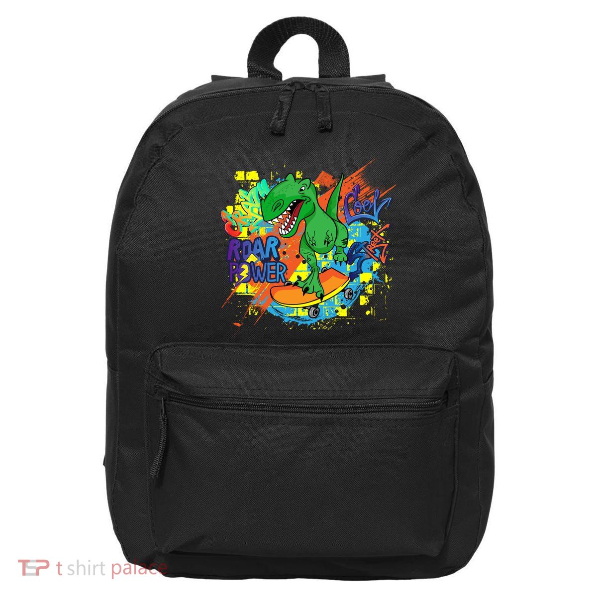 Crazy Cool Skateboarding T-Rex 16 in Basic Backpack