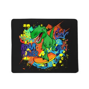 Crazy Cool Skateboarding T-Rex Mousepad