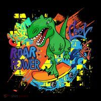 Crazy Cool Skateboarding T-Rex Cooling Performance Long Sleeve Crew