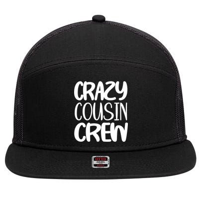 Crazy Cousin Crew 7 Panel Mesh Trucker Snapback Hat