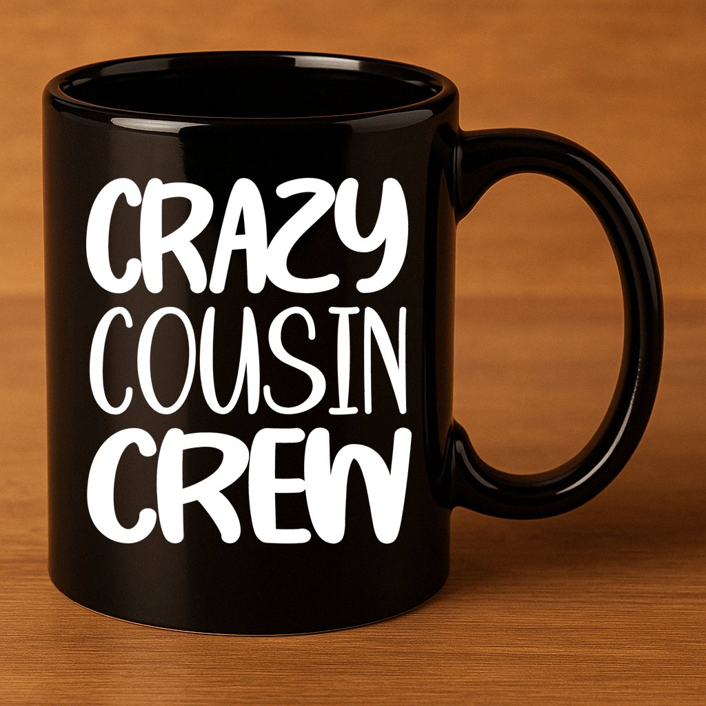 Crazy Cousin Crew 11oz C Handle Ceramic Mug