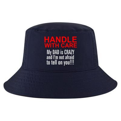 Crazy Dad - Handle With Care Funny Cool Comfort Performance Bucket Hat