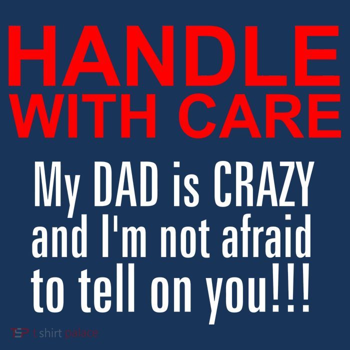 Crazy Dad - Handle With Care Funny 25L Jumbo Tote