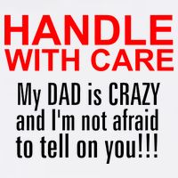 Crazy Dad - Handle With Care Funny Garment-Dyed Sweatshirt