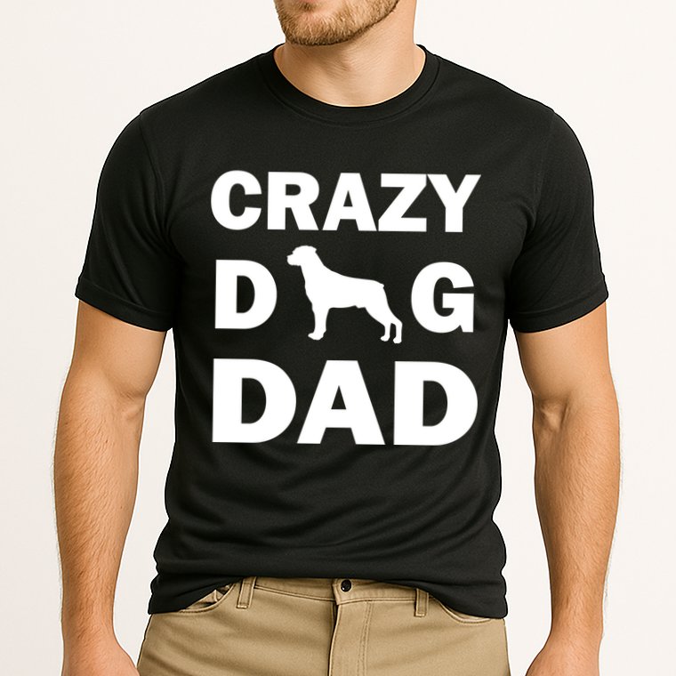 Crazy Dog Dad Cooling Performance Crew T-Shirt