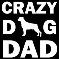 Crazy Dog Dad Button