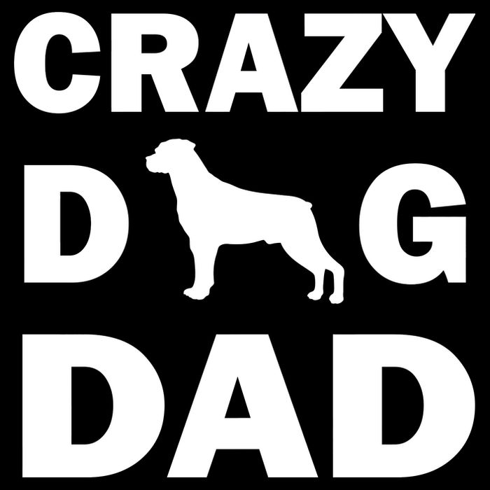 Crazy Dog Dad Button