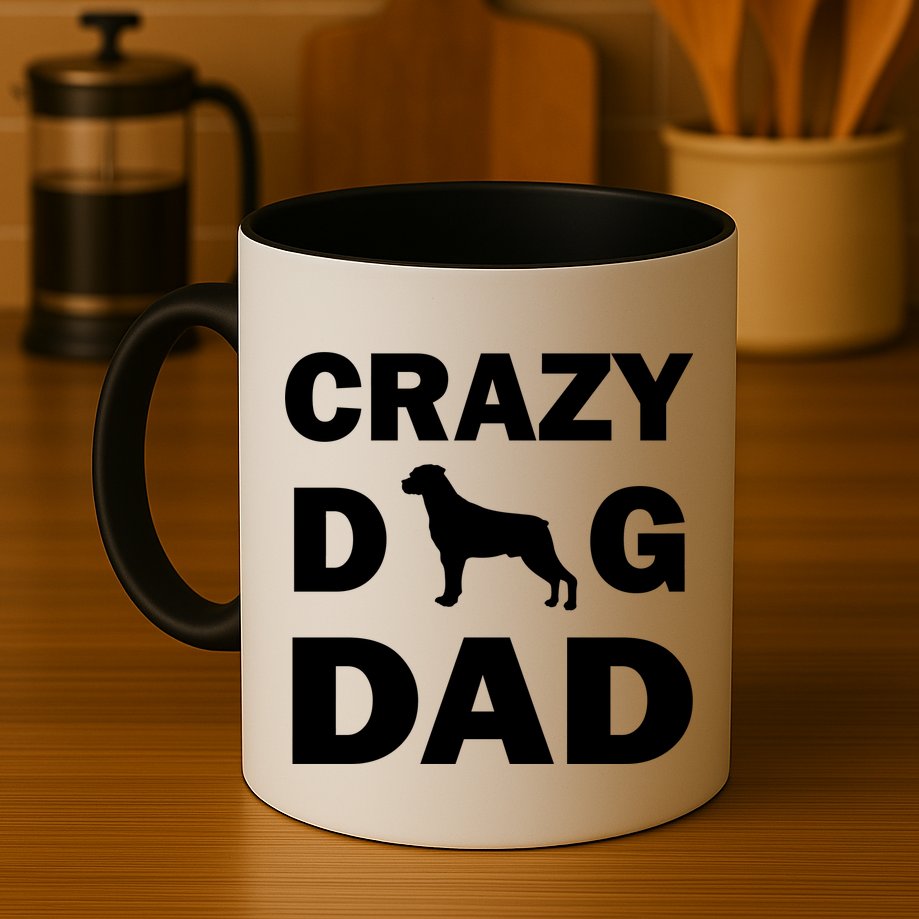 Crazy Dog Dad Mug