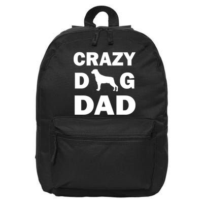Crazy Dog Dad 16 in Basic Backpack