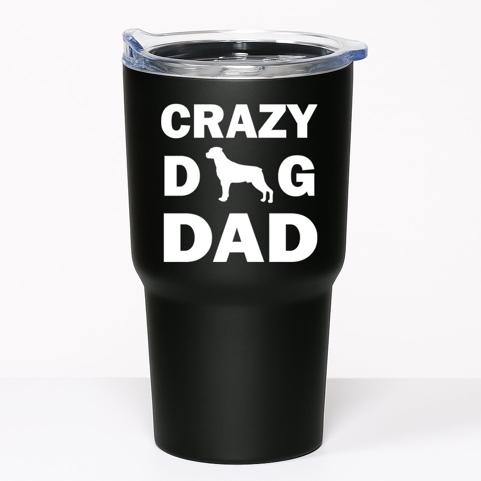 Crazy Dog Dad Tumbler