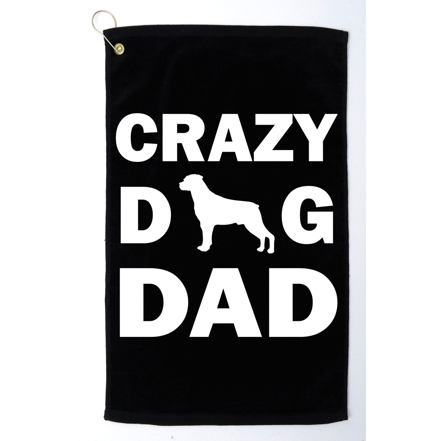 Crazy Dog Dad Golf Towel