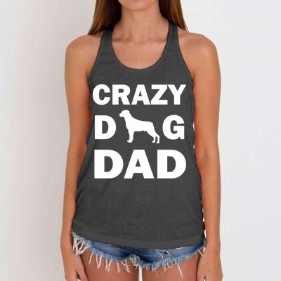 Crazy Dog Dad Women's Knotted Racerback Tank