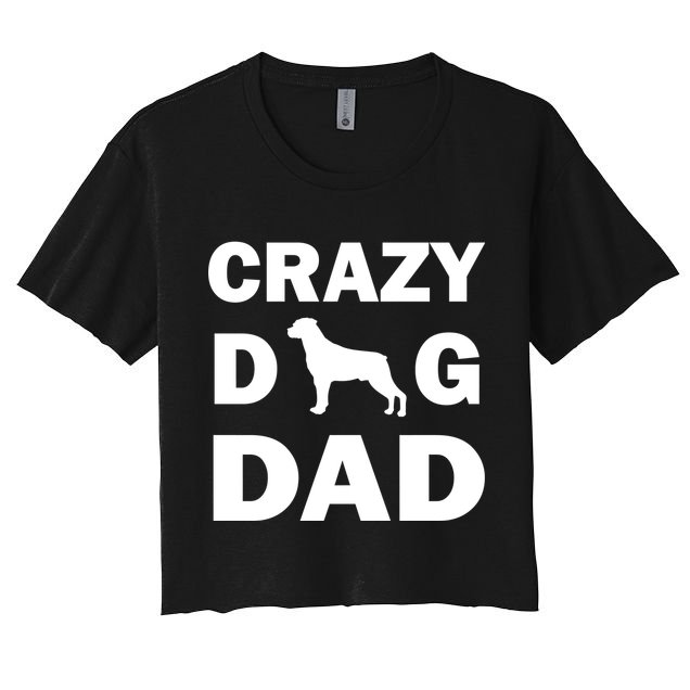 Crazy Dog Dad Crop Top