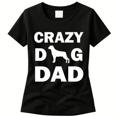 Crazy Dog Dad Womens T-Shirt