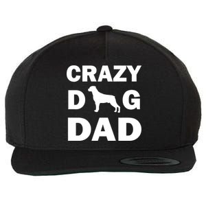 Crazy Dog Dad Wool Snapback Cap