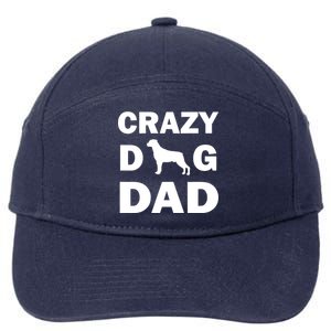 Crazy Dog Dad 7-Panel Snapback Hat