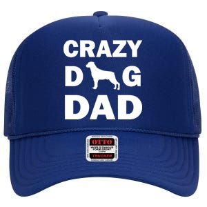 Crazy Dog Dad High Crown Mesh Back Trucker Hat