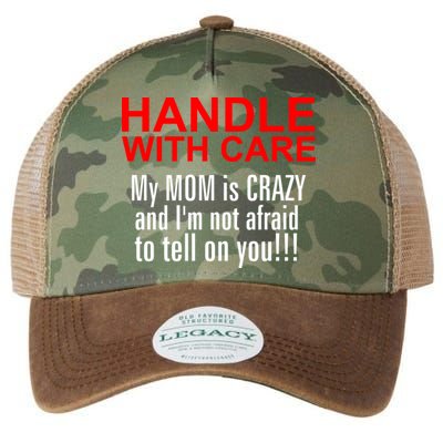 Crazy Mom - Handle With Care Funny Legacy Tie Dye Trucker Hat