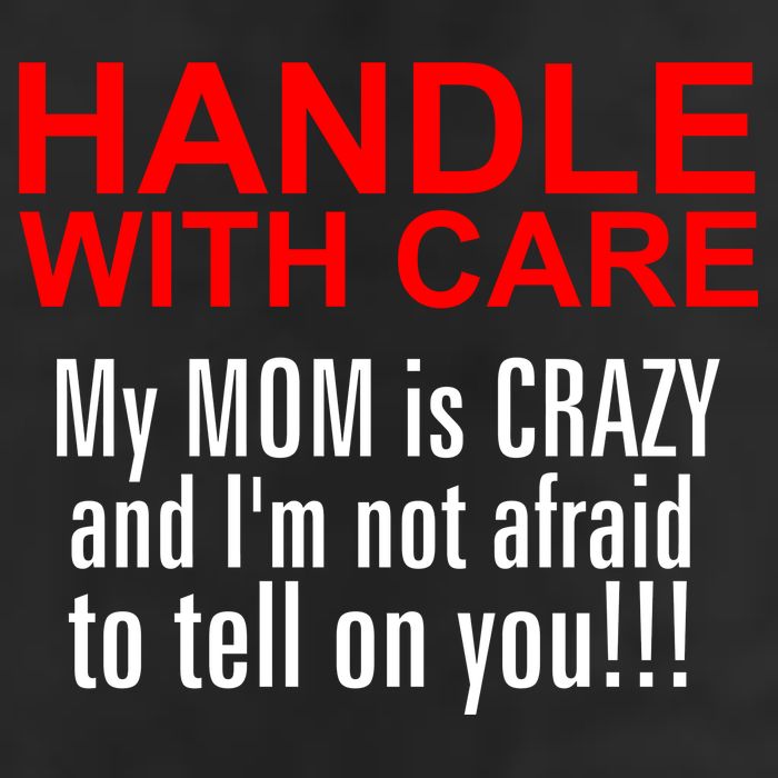 Crazy Mom - Handle With Care Funny Adult Drive Performance Visor