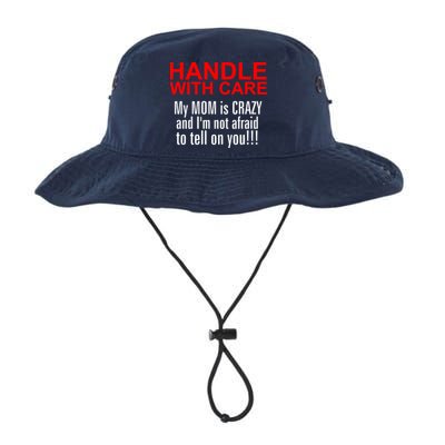 Crazy Mom - Handle With Care Funny Bucket Hat