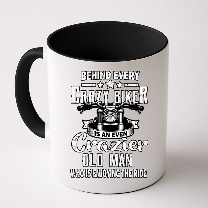 Crazy Old Biker Man Mug