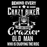 Crazy Old Biker Man Mug