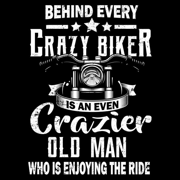 Crazy Old Biker Man Mug