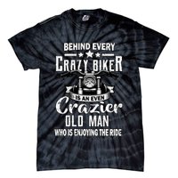 Crazy Old Biker Man Tie-Dye T-Shirt