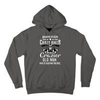 Crazy Old Biker Man Tall Hoodie