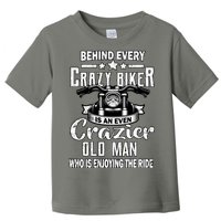 Crazy Old Biker Man Toddler T-Shirt