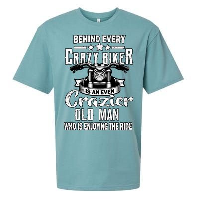 Crazy Old Biker Man Sueded Cloud Jersey T-Shirt