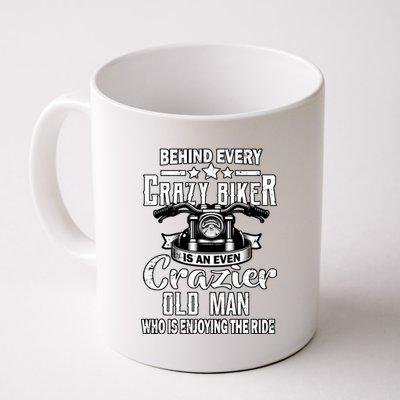 Crazy Old Biker Man Coffee Mug