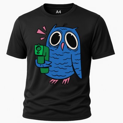 Crazy Owl Gun Performance Shirt