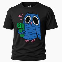 Crazy Owl Gun Cooling Performance Crew T-Shirt