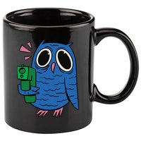 Crazy Owl Gun 11oz C Handle Ceramic Mug