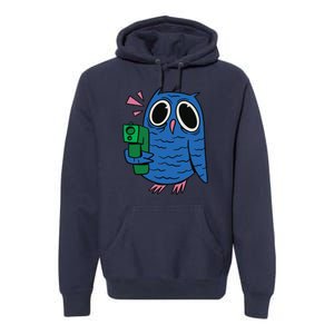 Crazy Owl Gun Premium Hoodie