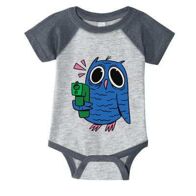 Crazy Owl Gun Infant Baby Jersey Bodysuit