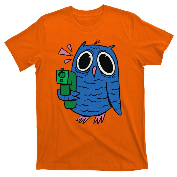 Crazy Owl Gun T-Shirt