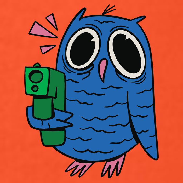 Crazy Owl Gun T-Shirt