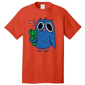 Crazy Owl Gun Tall T-Shirt