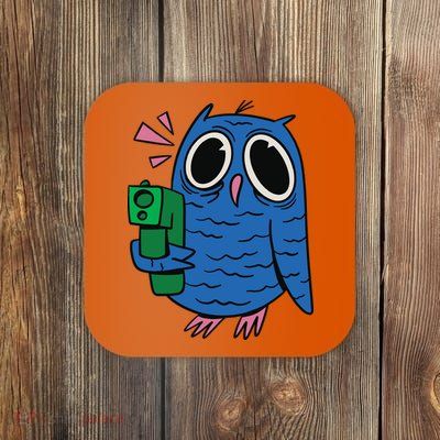 Crazy Owl Gun Coaster