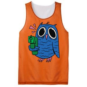 Crazy Owl Gun Mesh Reversible Basketball Jersey Tank