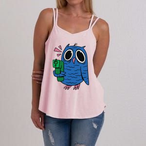 Crazy Owl Gun Women's Strappy Tank