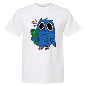 Crazy Owl Gun Garment-Dyed Heavyweight T-Shirt