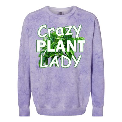 Crazy Plant Lady Colorblast Crewneck Sweatshirt