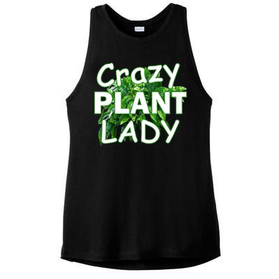 Crazy Plant Lady Ladies PosiCharge Tri-Blend Wicking Tank