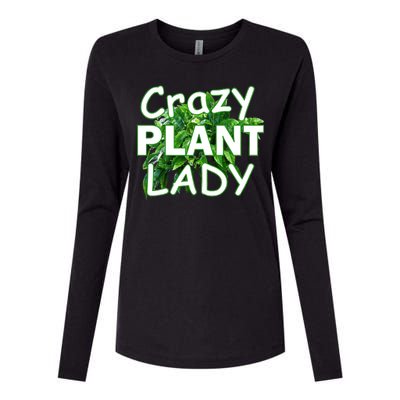 Crazy Plant Lady Womens Cotton Relaxed Long Sleeve T-Shirt