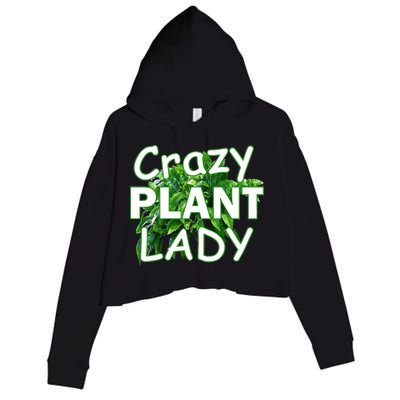 Crazy Plant Lady Crop Fleece Hoodie