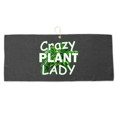 Crazy Plant Lady Large Microfiber Waffle Golf Towel