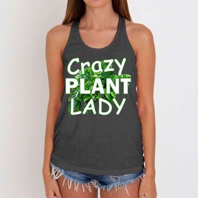 Crazy Plant Lady Women's Knotted Racerback Tank